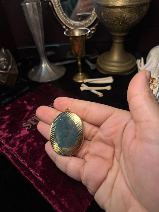 Gold Tone Locket Pendant