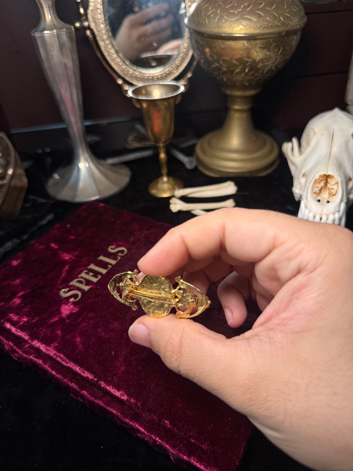 Victorian Faux Pearl Brooch