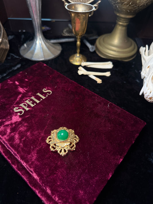 Green “Beetle” Brooch